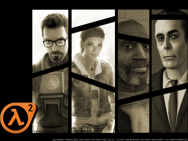 Half-Life 2 title screen for Xbox